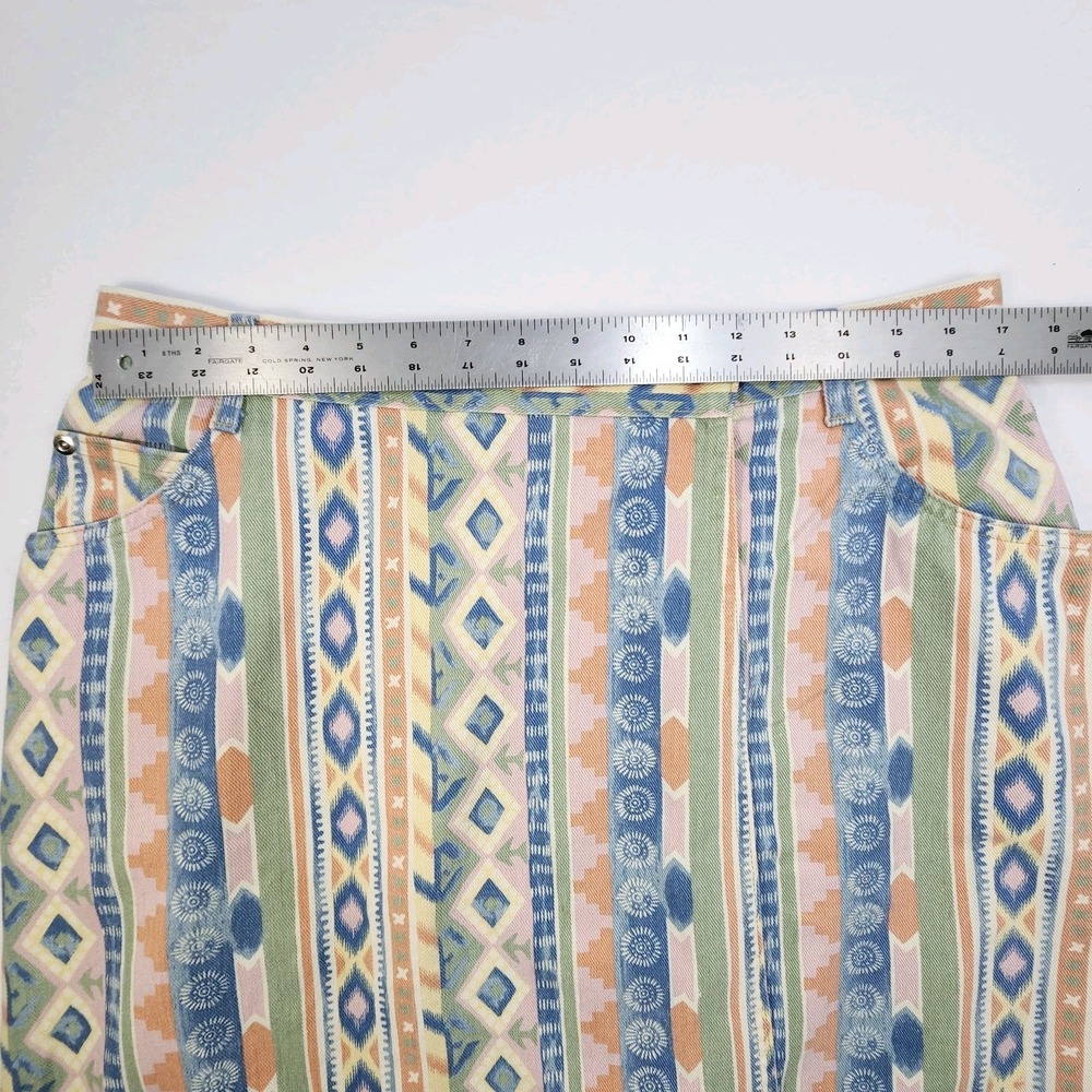 Vintage Vivaldi Jeanswear Denim Wrap Skirt 16 Petite Southwest Cowgirl USA - Picture 6 of 8